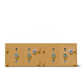 Lüks dekorasyon için altın sarısı metalik şifreli mücevher ve nakit kasası