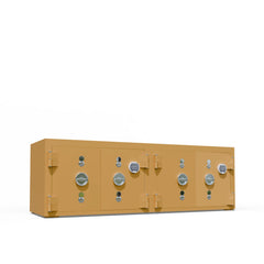 Lüks dekorasyon için altın sarısı metalik şifreli mücevher ve nakit kasası