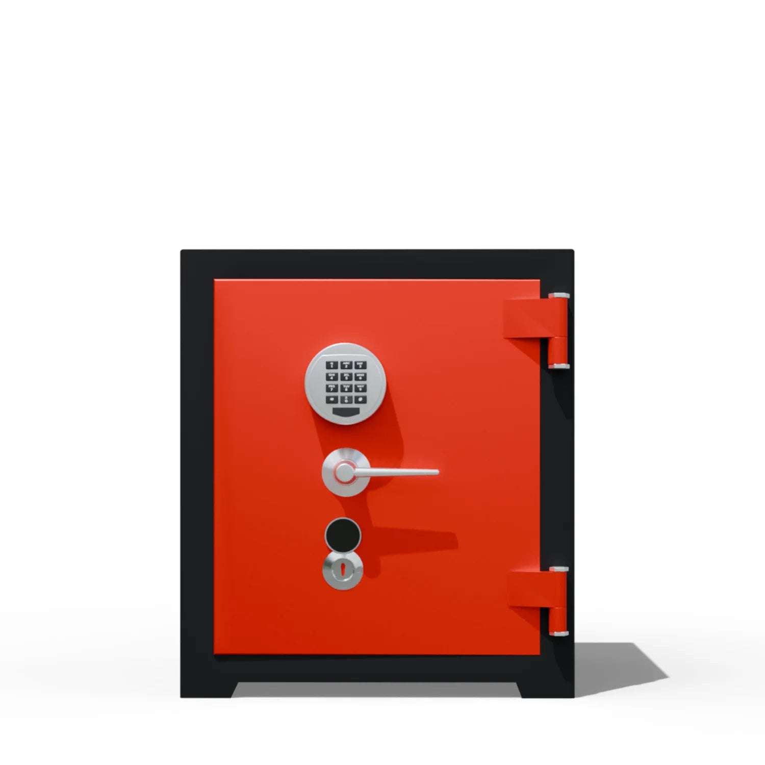 65 cm çelik kasa kırmızı kapı detay