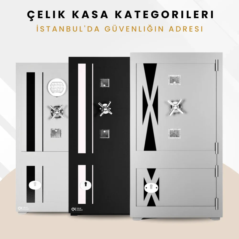 85cm Şifreli ve Anahtarlı Orta Boy Kasa