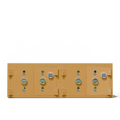 Lüks dekorasyon için altın sarısı metalik şifreli mücevher ve nakit kasası