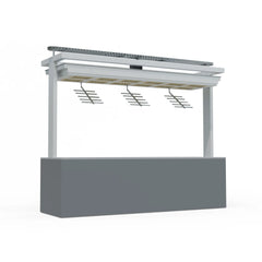 Hareketli yüzey teknolojisine sahip yüksek kapasiteli vitrin kasa asansör sistemi