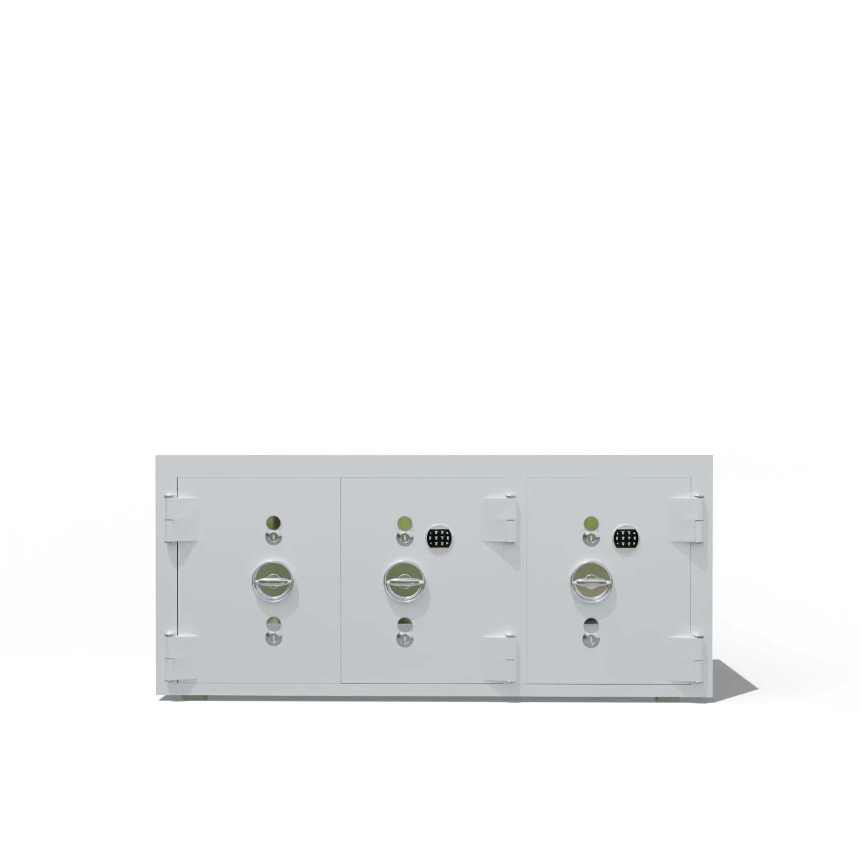 Ana Görsel: "Profesyonel 3 kapaklı ultra güvenlikli dijital şifreli çelik kasa genel görünüm"